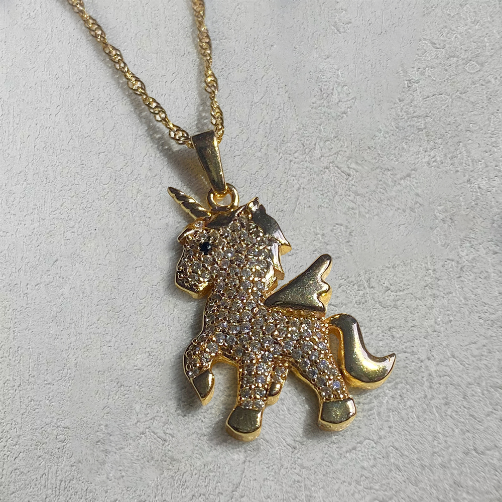 Unicorn Necklace Gold Plated Necklace