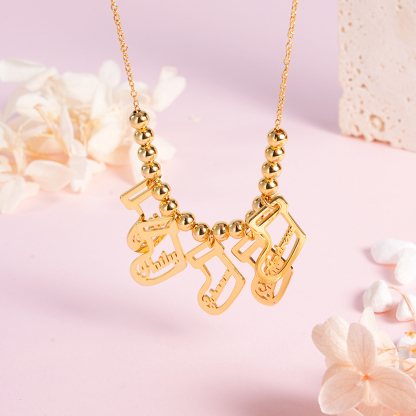Rope Chain Personalized 1-5 Christmas Socks Nameplate Pendant Name Necklace