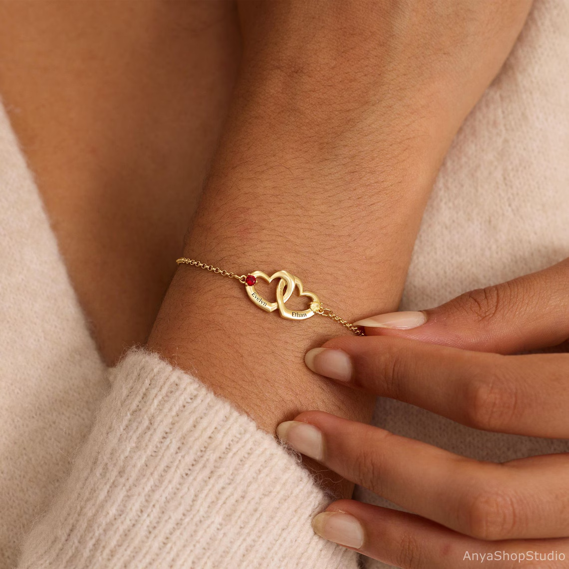 [Copy]Gold Plated Buckle Cablespira Bracelet