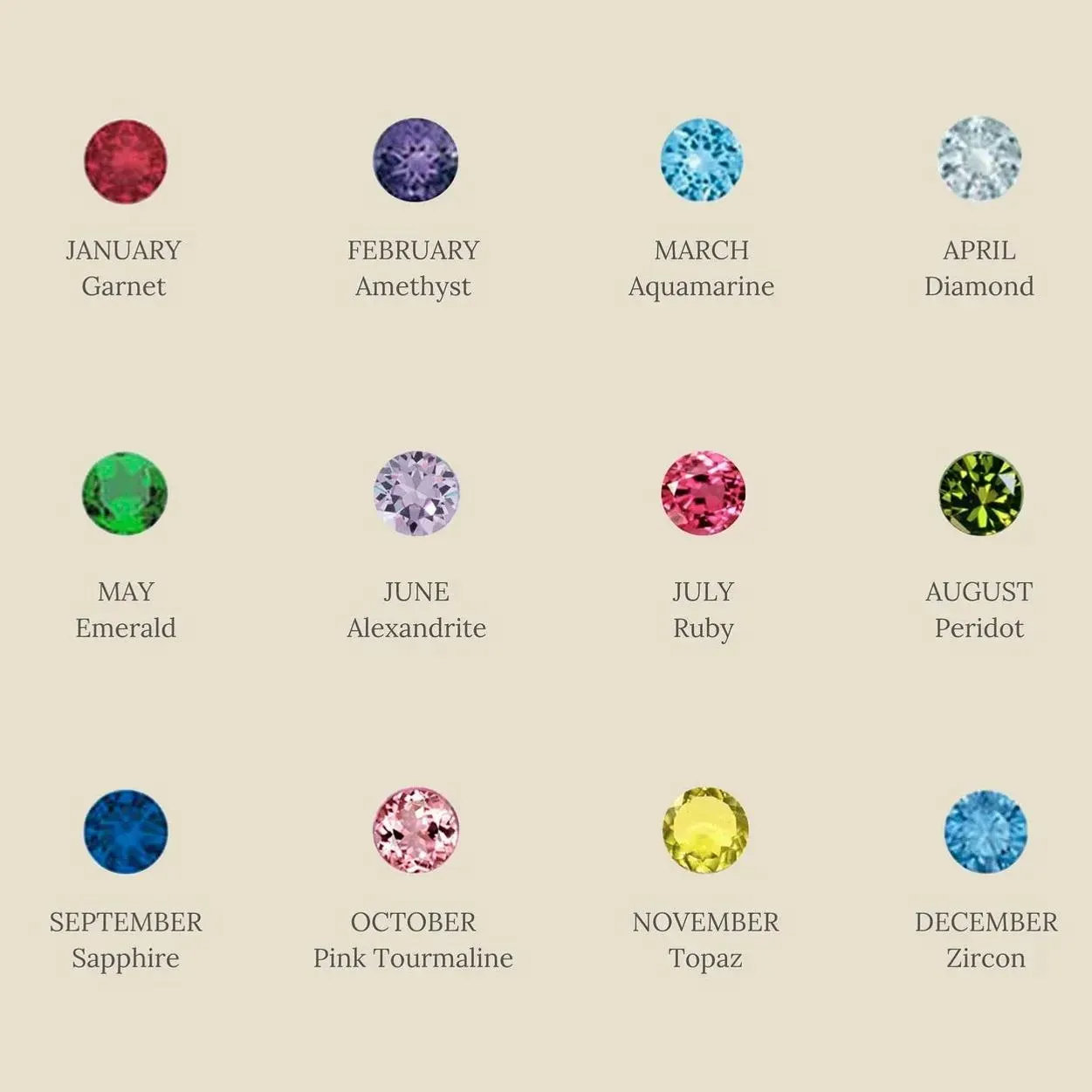 1 to 4 Names and Birthstones Dainty Personalized Bracelet