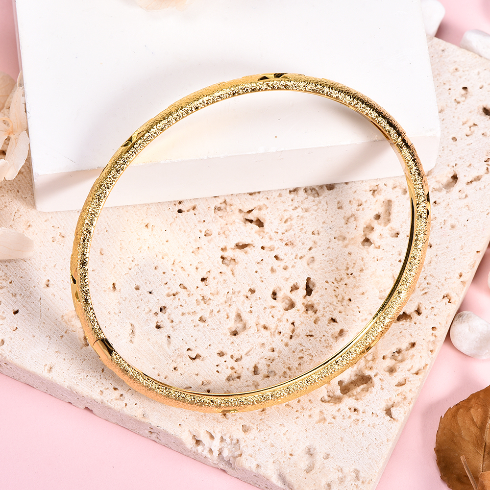 Gold Plated Stackable Bangles Bracelet