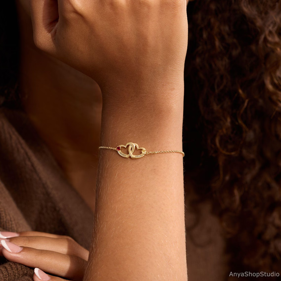 [Copy]Gold Plated Buckle Cablespira Bracelet