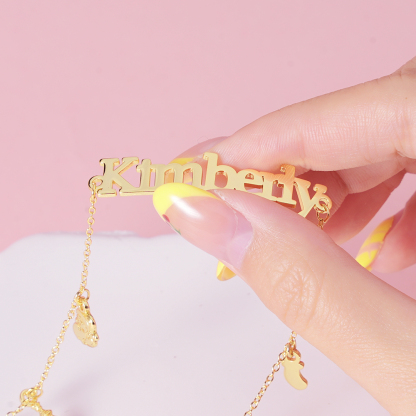 Christmas Bracelet Custom Name Bracelet