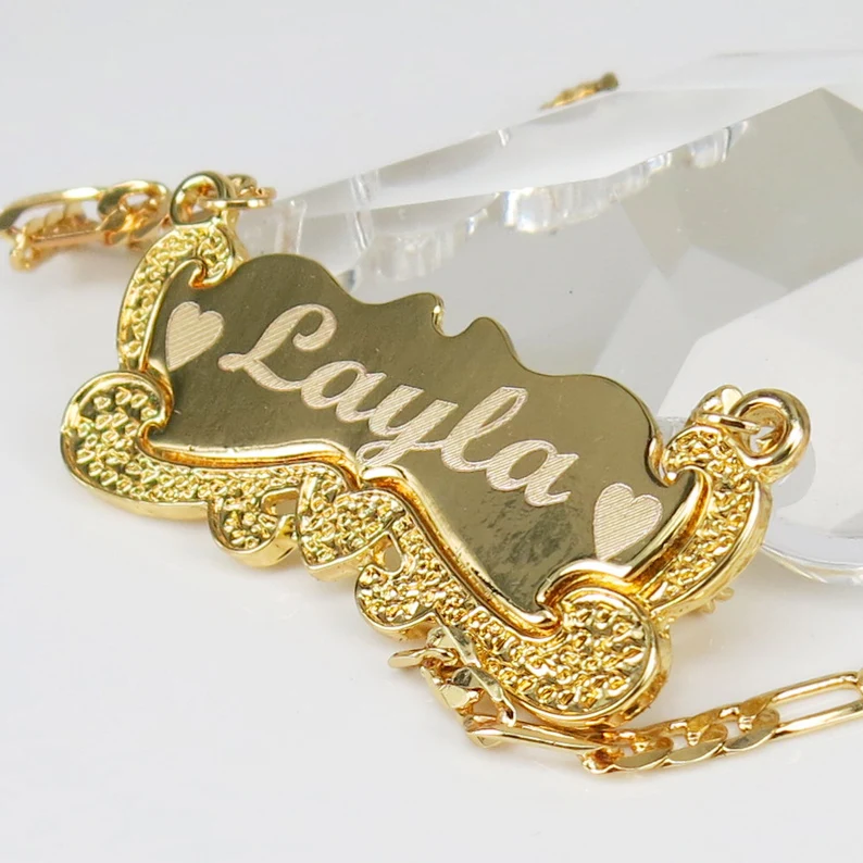 Gold Plated Personalize Carrie Name Necklace