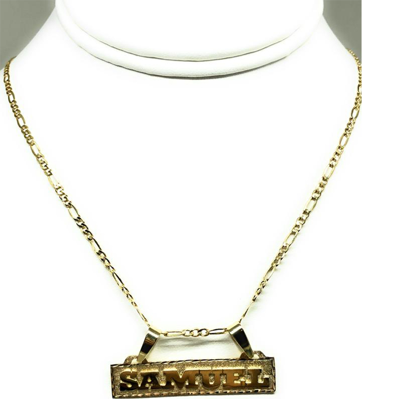 Gold Plated Bar Necklaces Custom Name Necklace