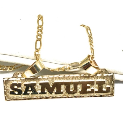 Gold Plated Bar Necklaces Custom Name Necklace 