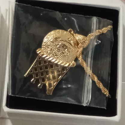 Rope Chain Sports Basketball Pendant Gold Plated Necklace Gifts For Boy