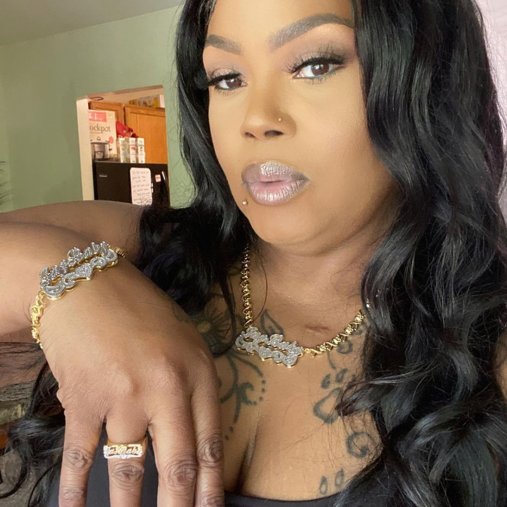 Double Layer Two Tone Nameplate with XOXO Chain Personalized Name Necklace Bracelet and Ring Set