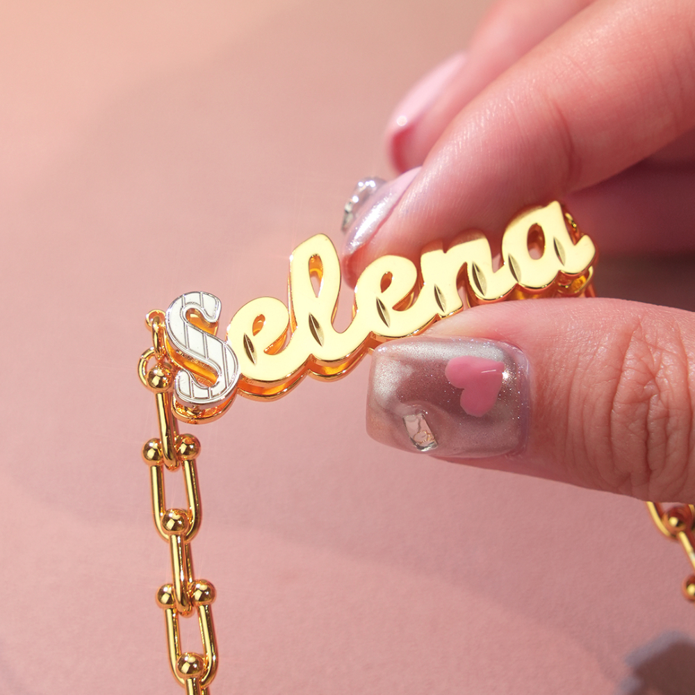U Link Chain Personalized Custom Name Necklace
