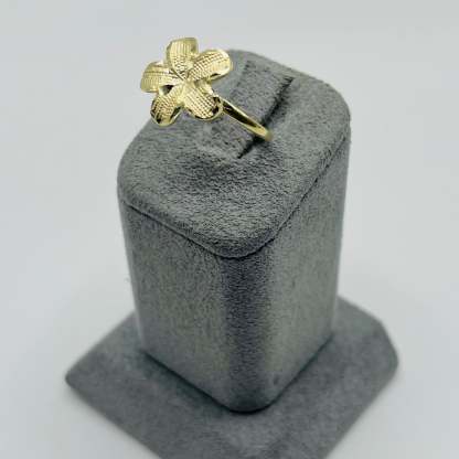 Gold Tropical Flower Ring
