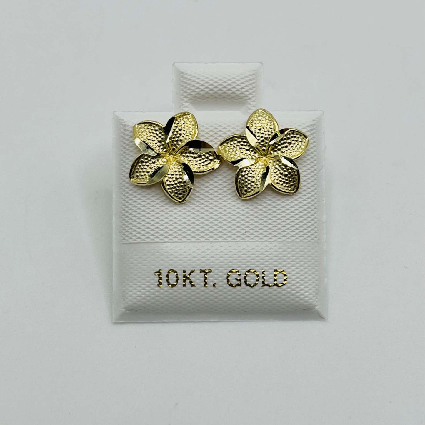 Gold Hibiscus Earrings (Large)