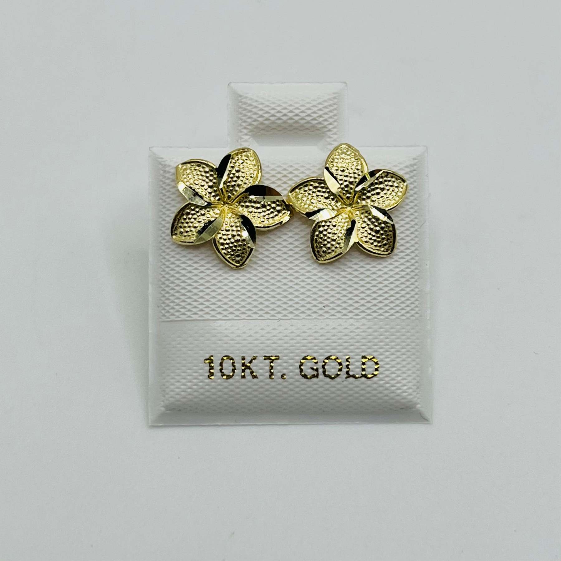 Gold Hibiscus Earrings (Large)