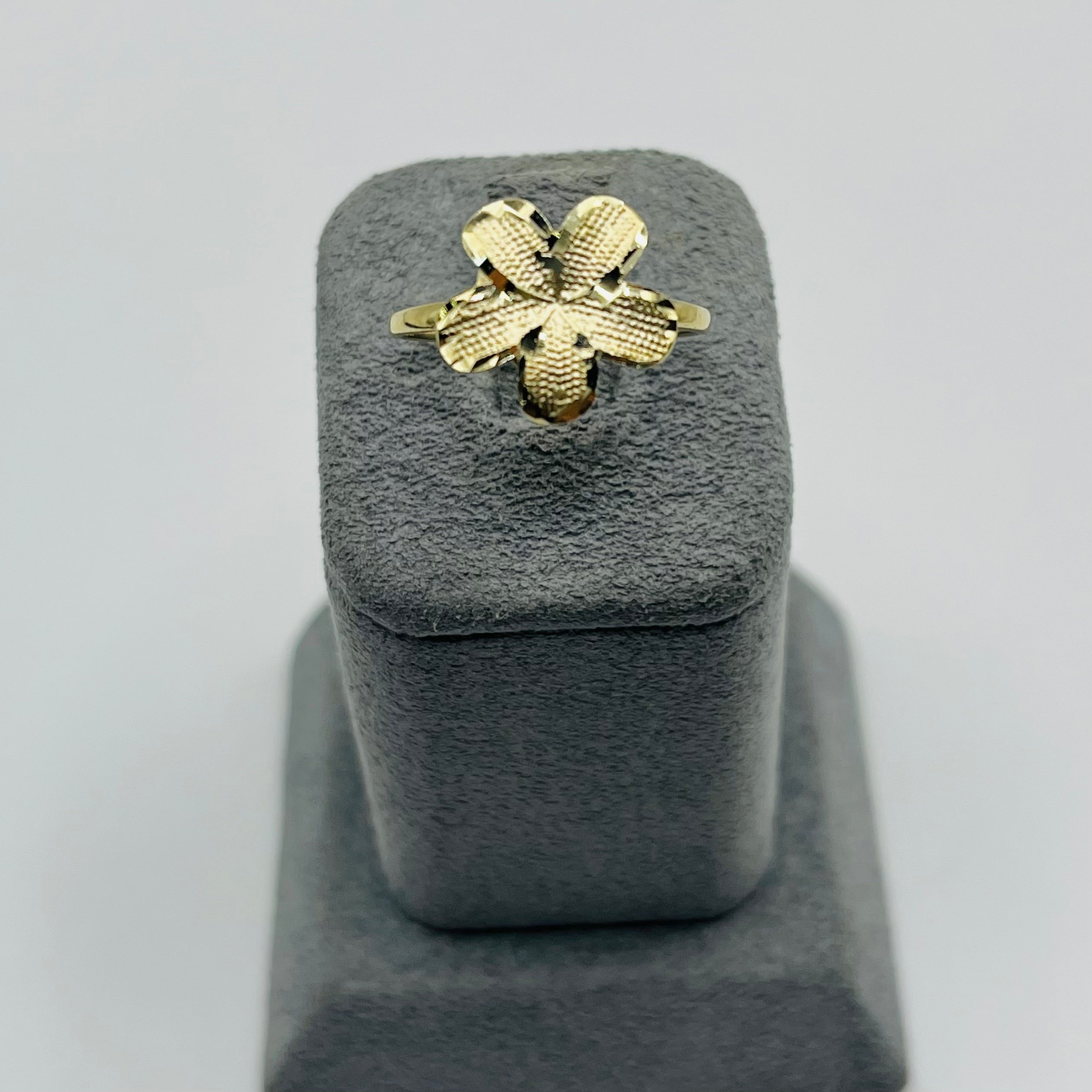 Gold Tropical Flower Ring