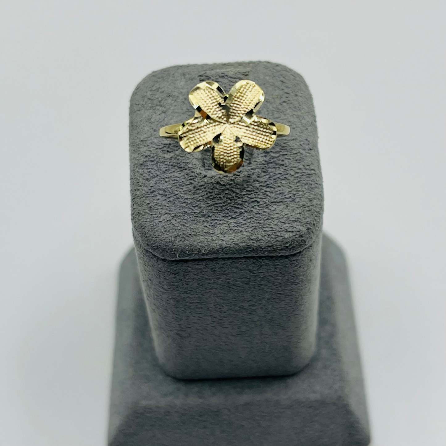 Gold Tropical Flower Ring