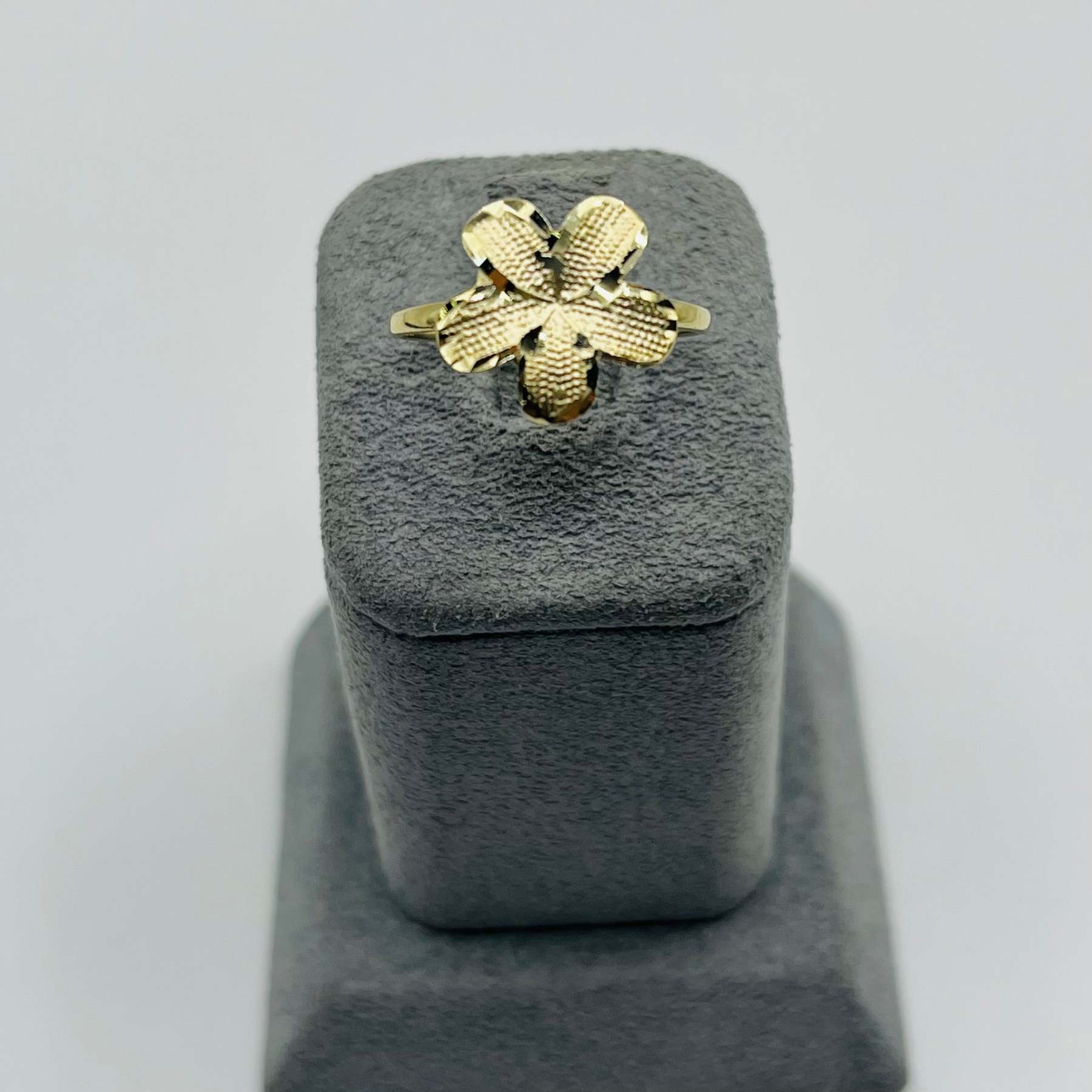 Gold Tropical Flower Ring