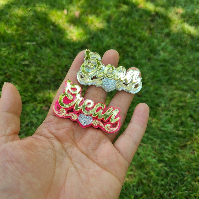 Personalized Acrylic Earrings Custom Name Stud Earrings For Kids