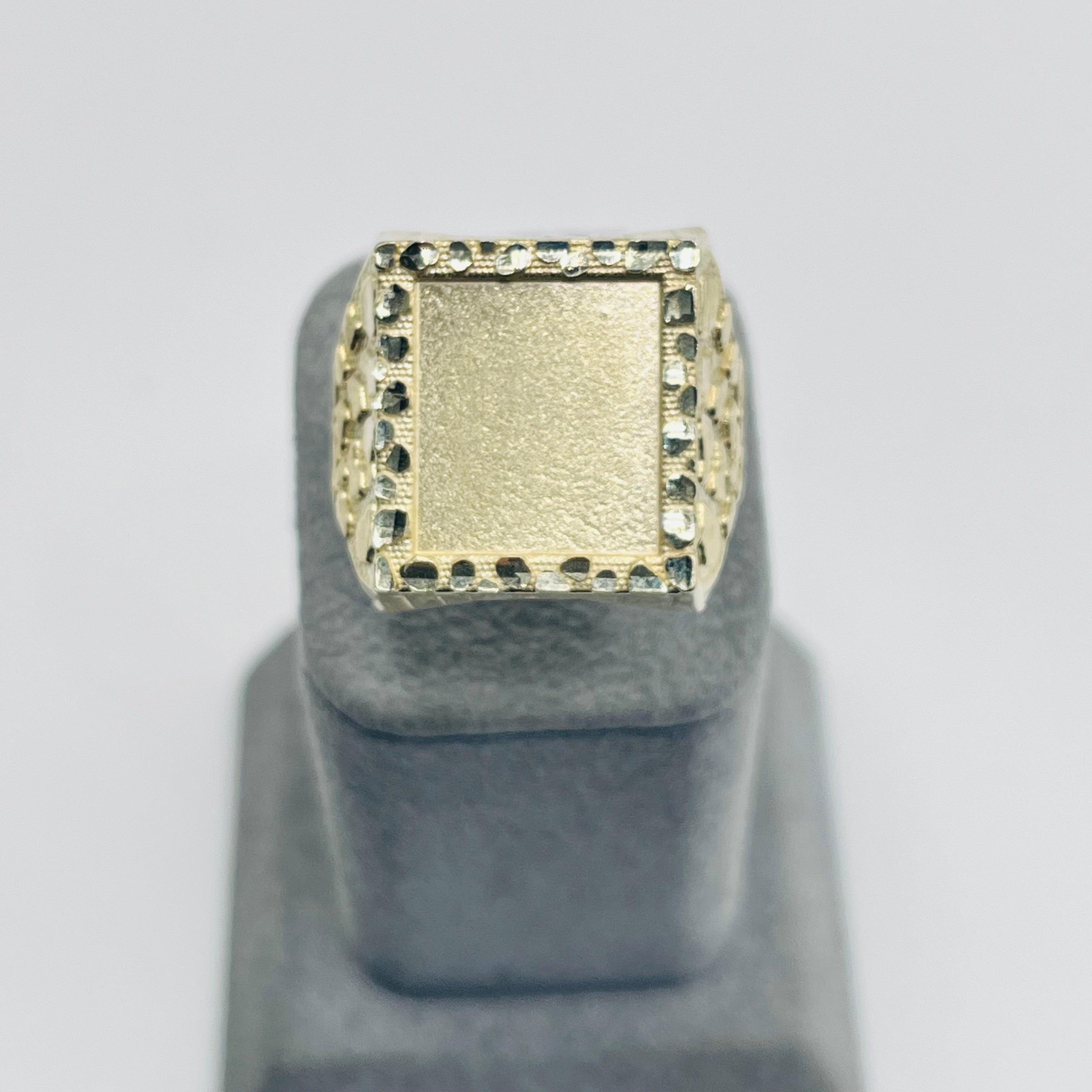 Gold Plated Nugget Picture Ring