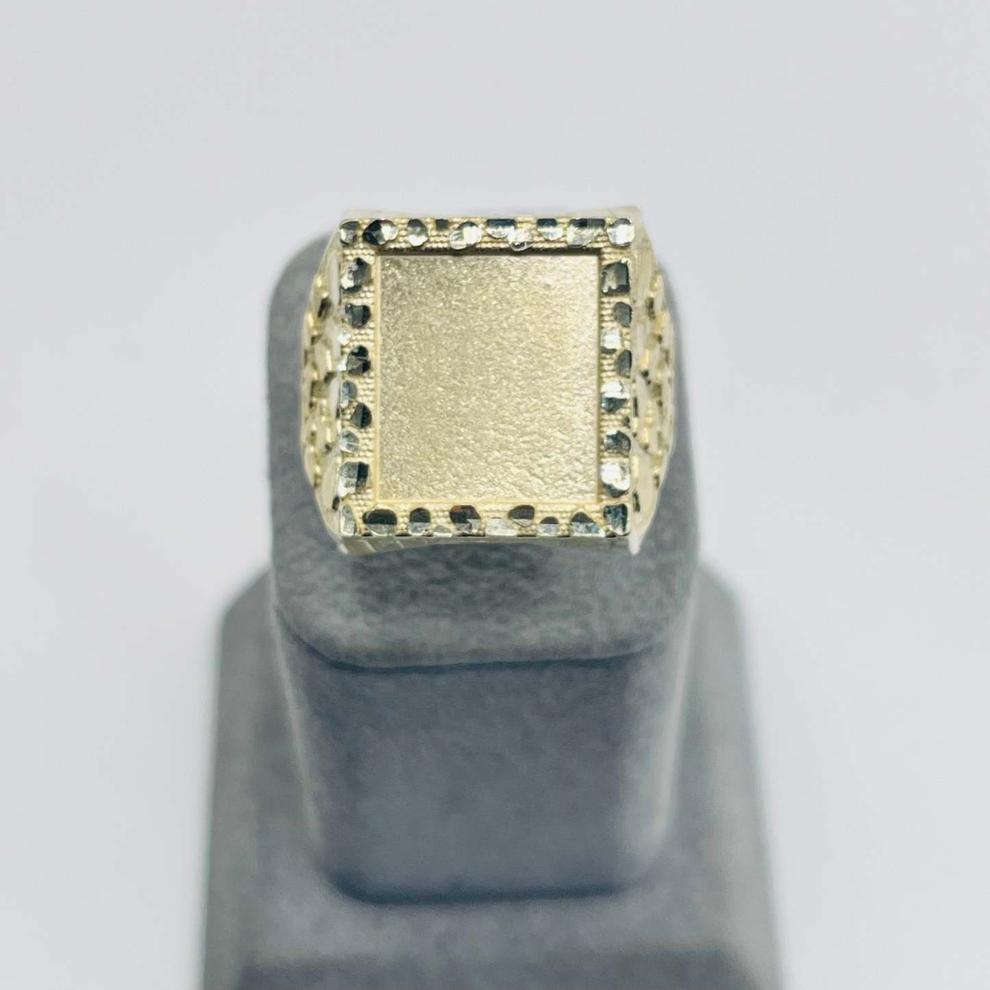 Gold Plated Nugget Picture Ring