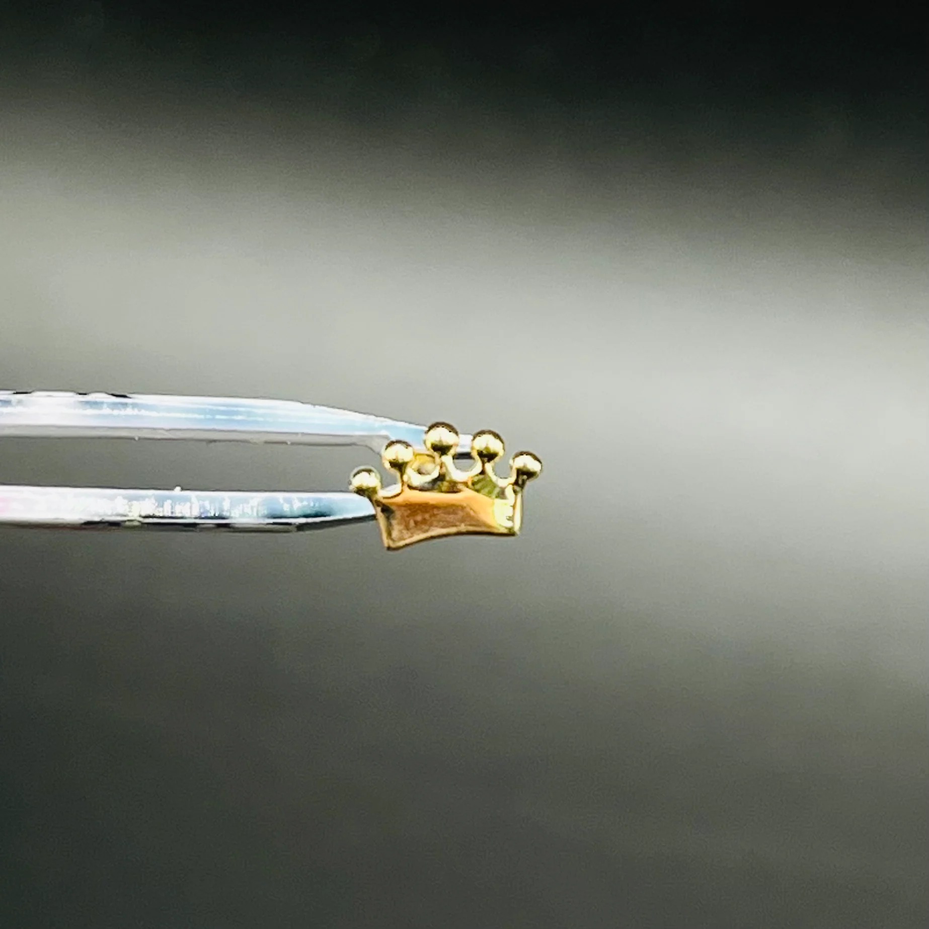 Gold Plated Crown Nose Ring