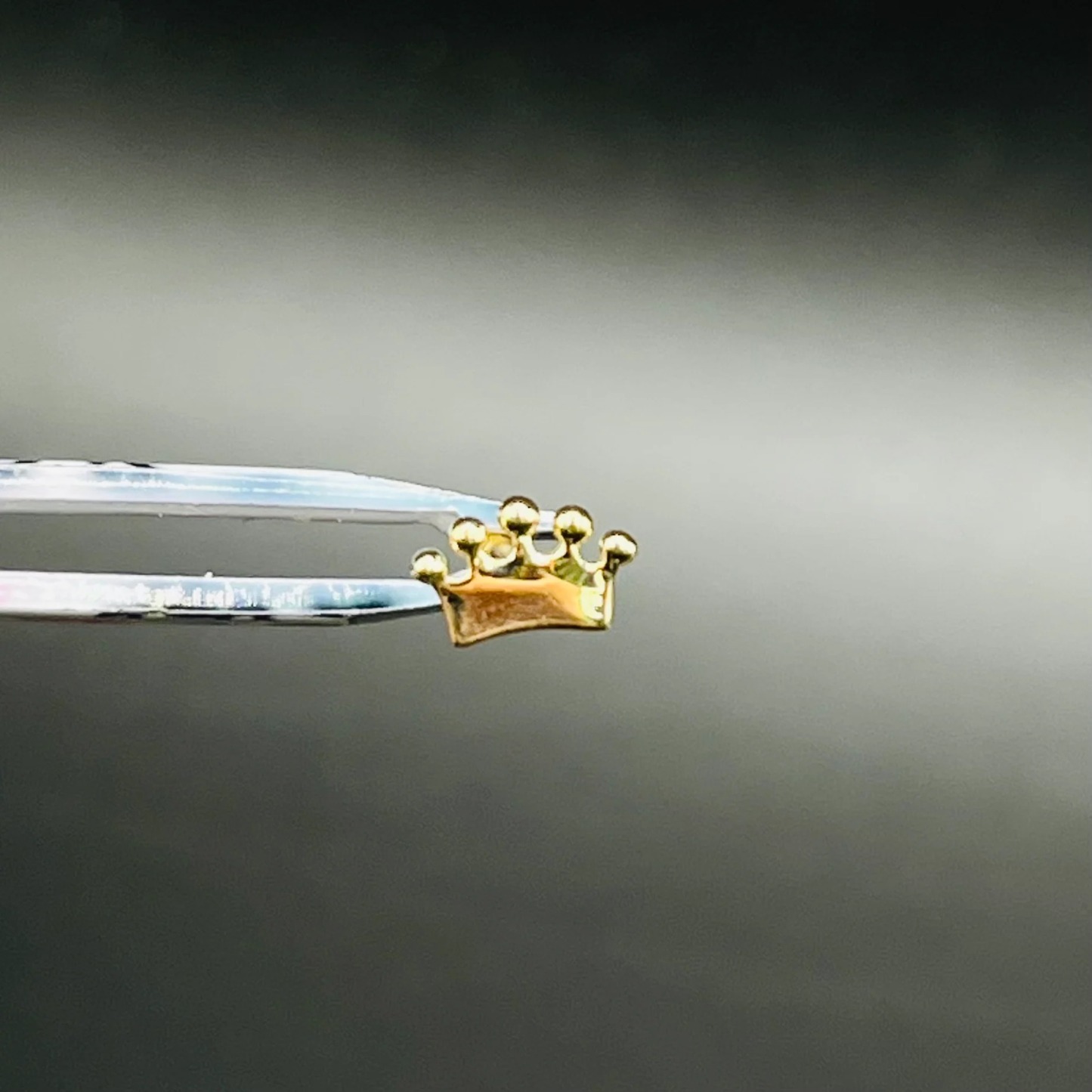 Gold Plated Crown Nose Ring