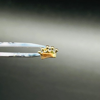 Gold Plated Crown Nose Ring