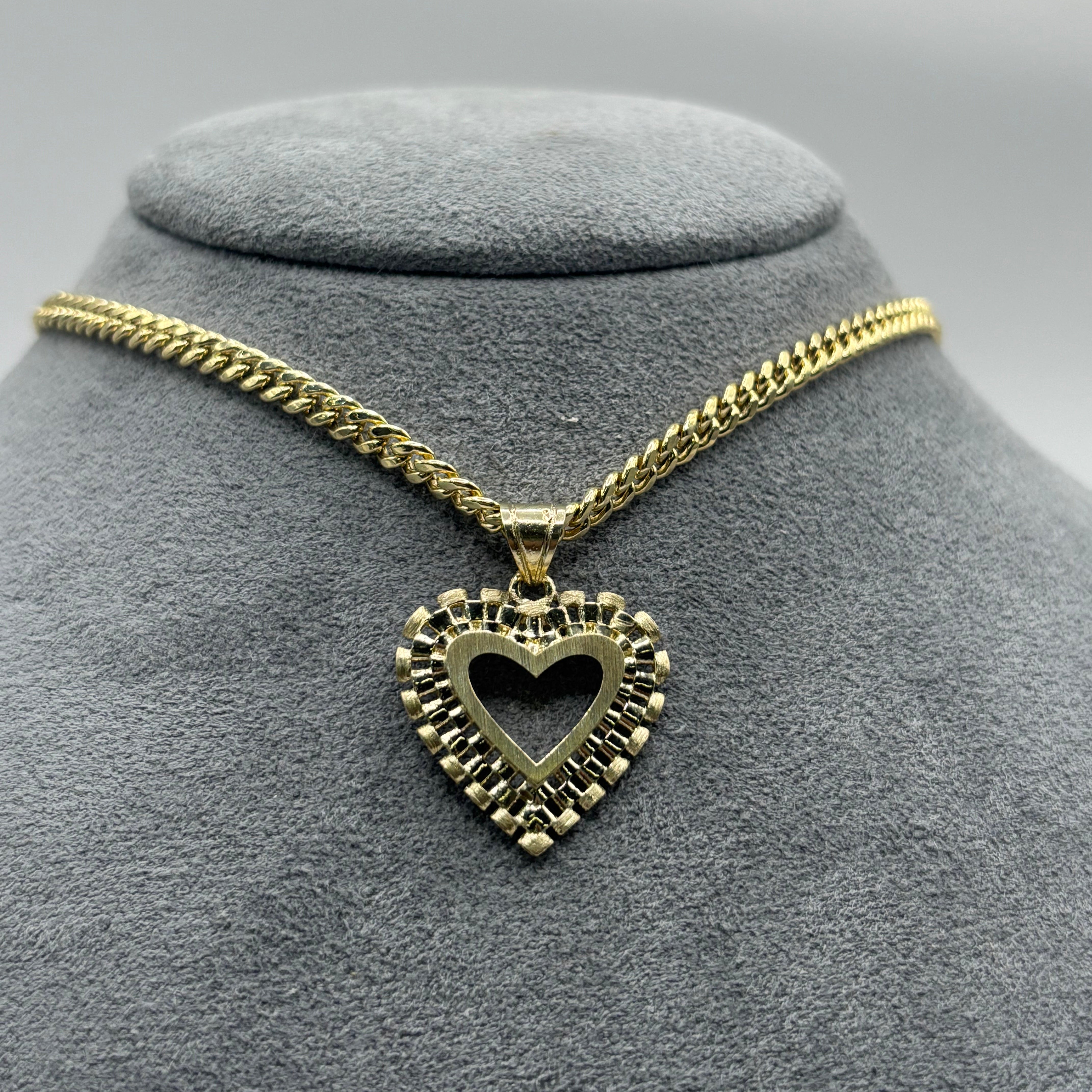 Gold Double Open Heart Rx Charm (26mm)