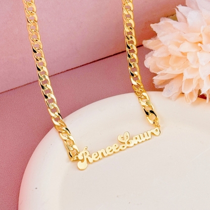 Chunky Cuban Chain Personalized Name Necklace