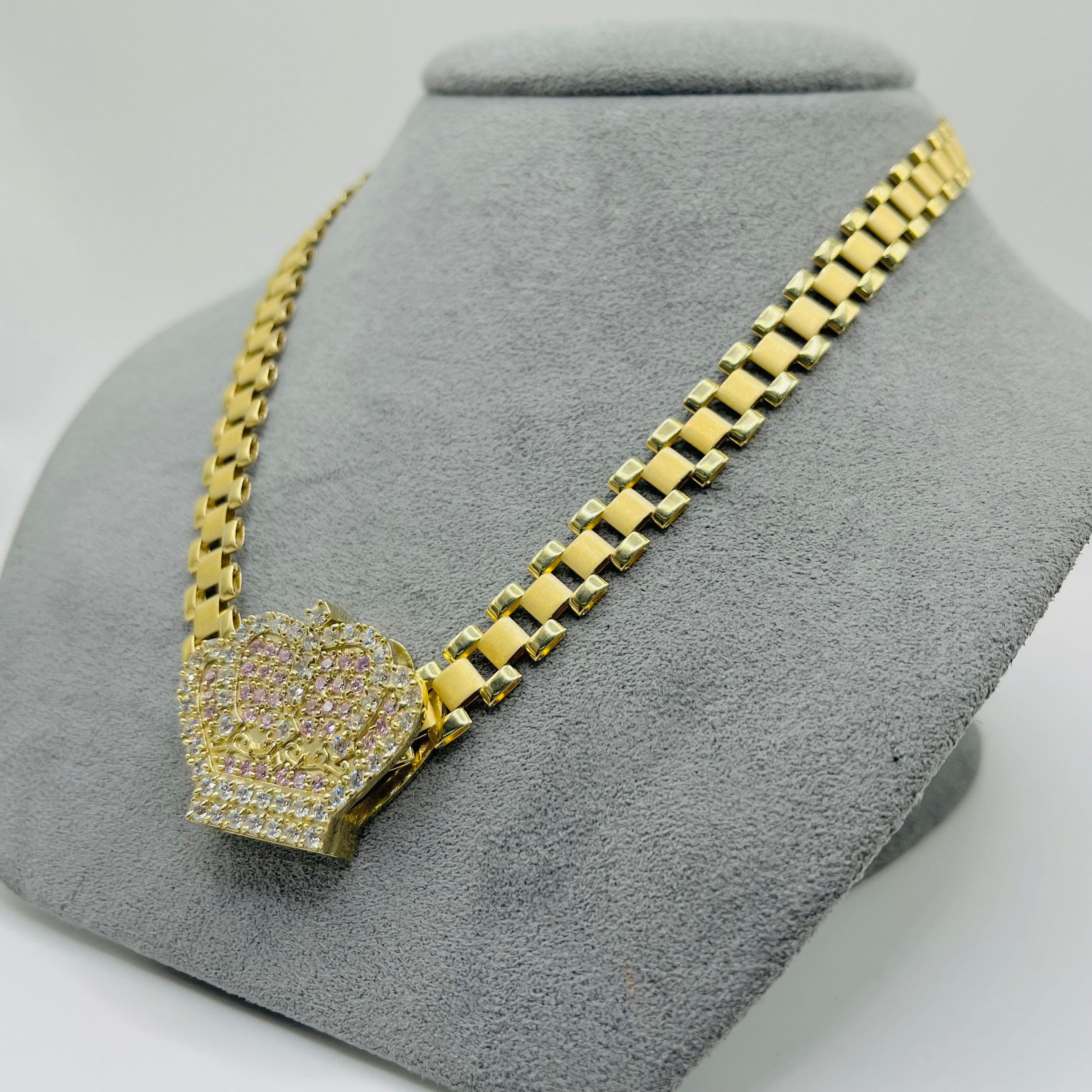 RX Style Chain 8mm RX Crown Necklace