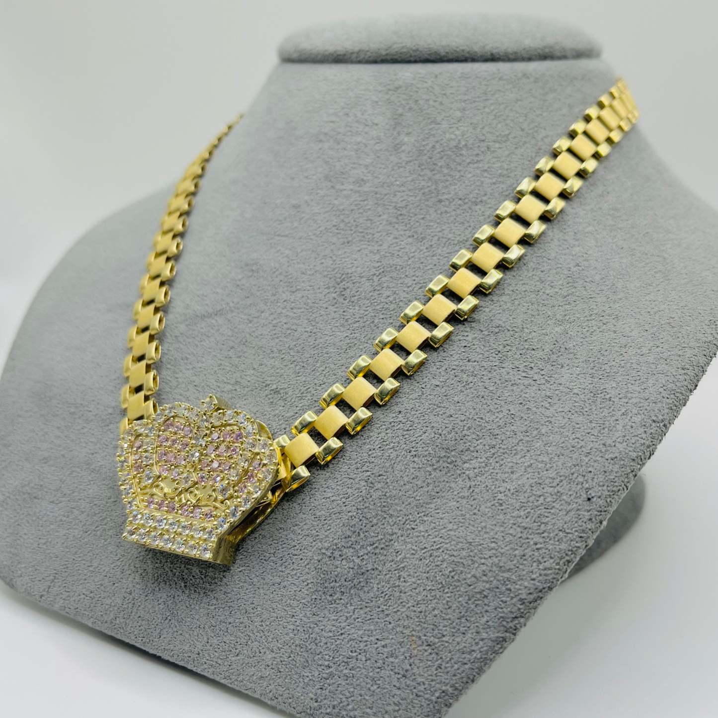 RX Style Chain 8mm RX Crown Necklace