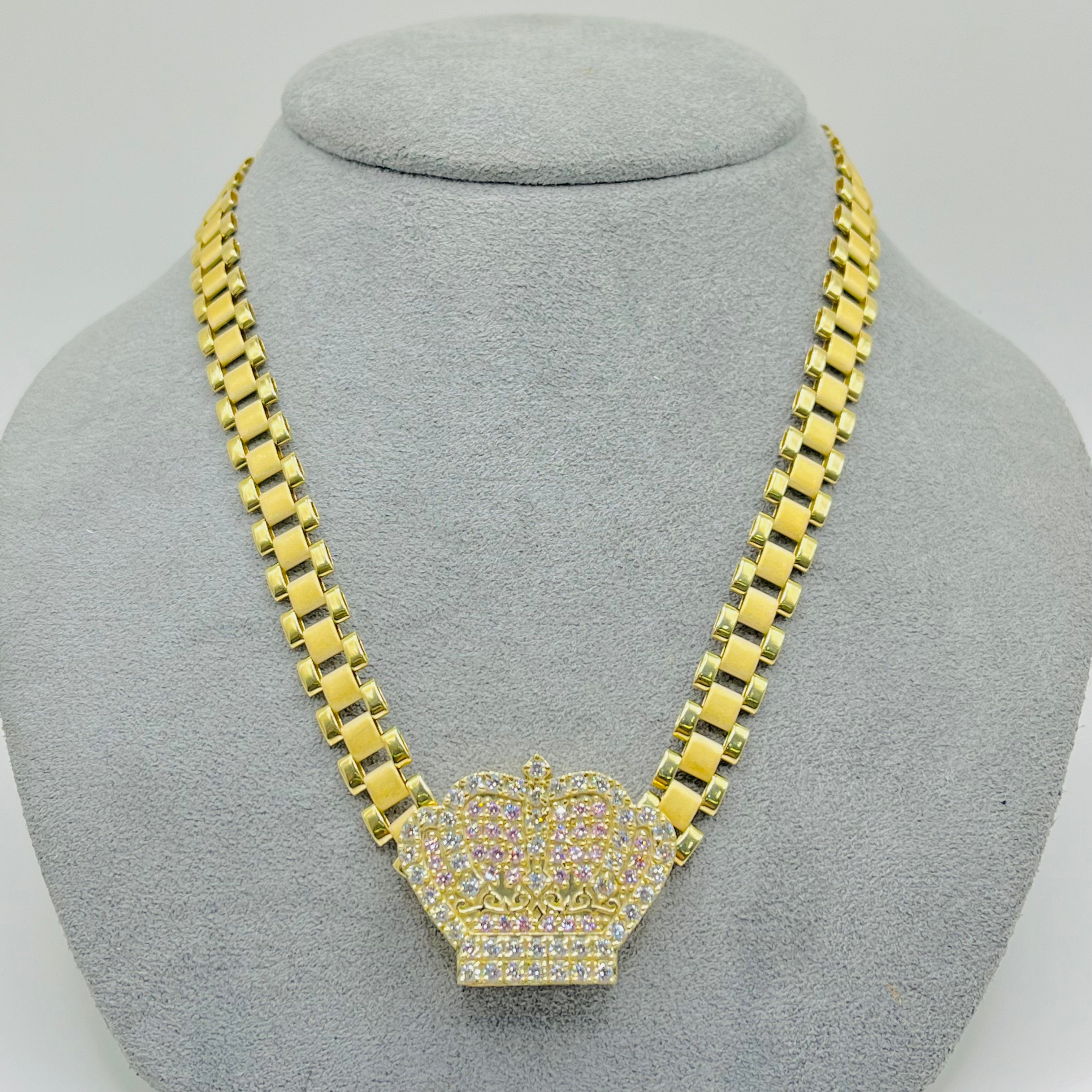 RX Style Chain 8mm RX Crown Necklace