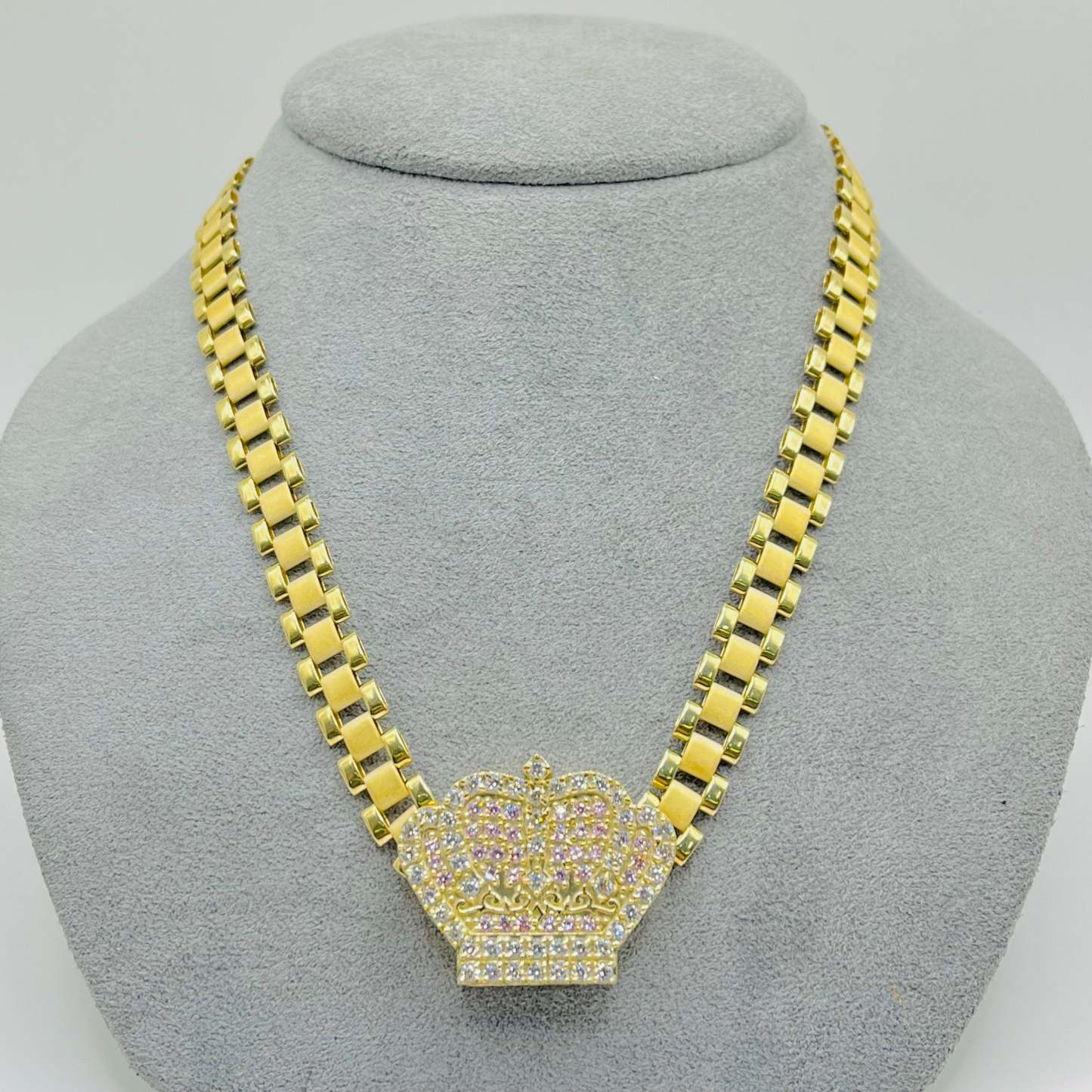 RX Style Chain 8mm RX Crown Necklace