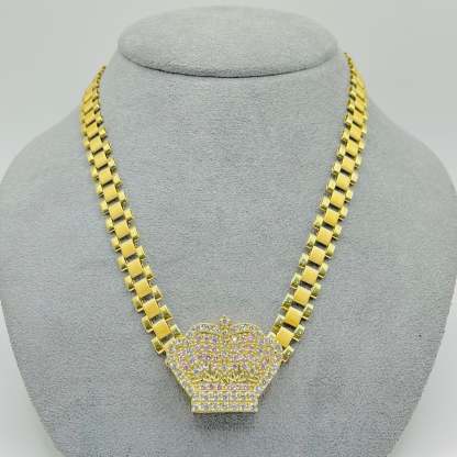 RX Style Chain 8mm RX Crown Necklace