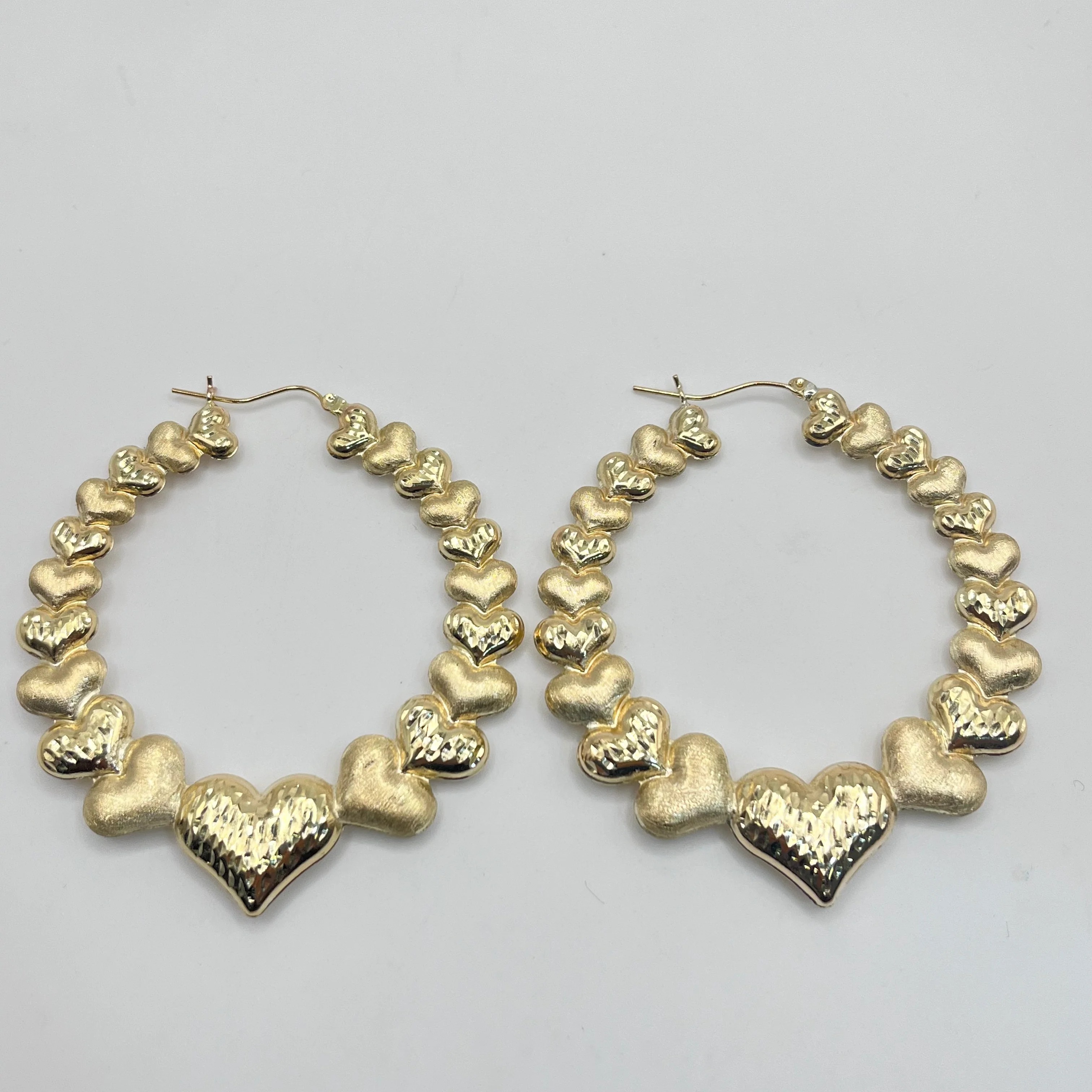 Multi Heart Hoop Earrings