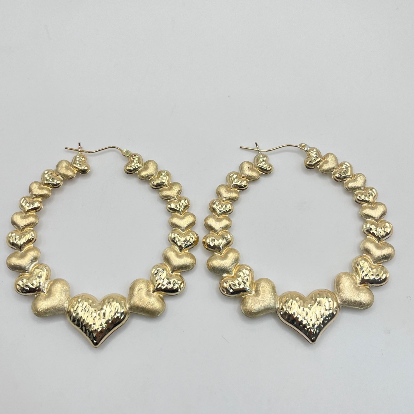 Multi Heart Hoop Earrings