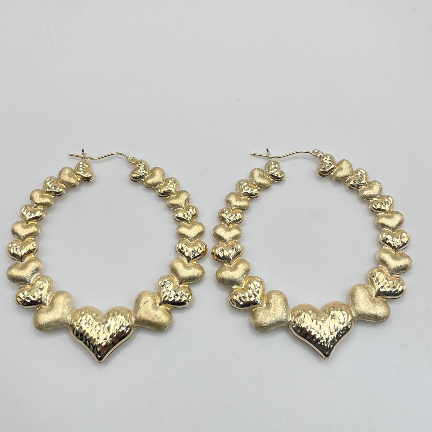Multi Heart Hoop Earrings