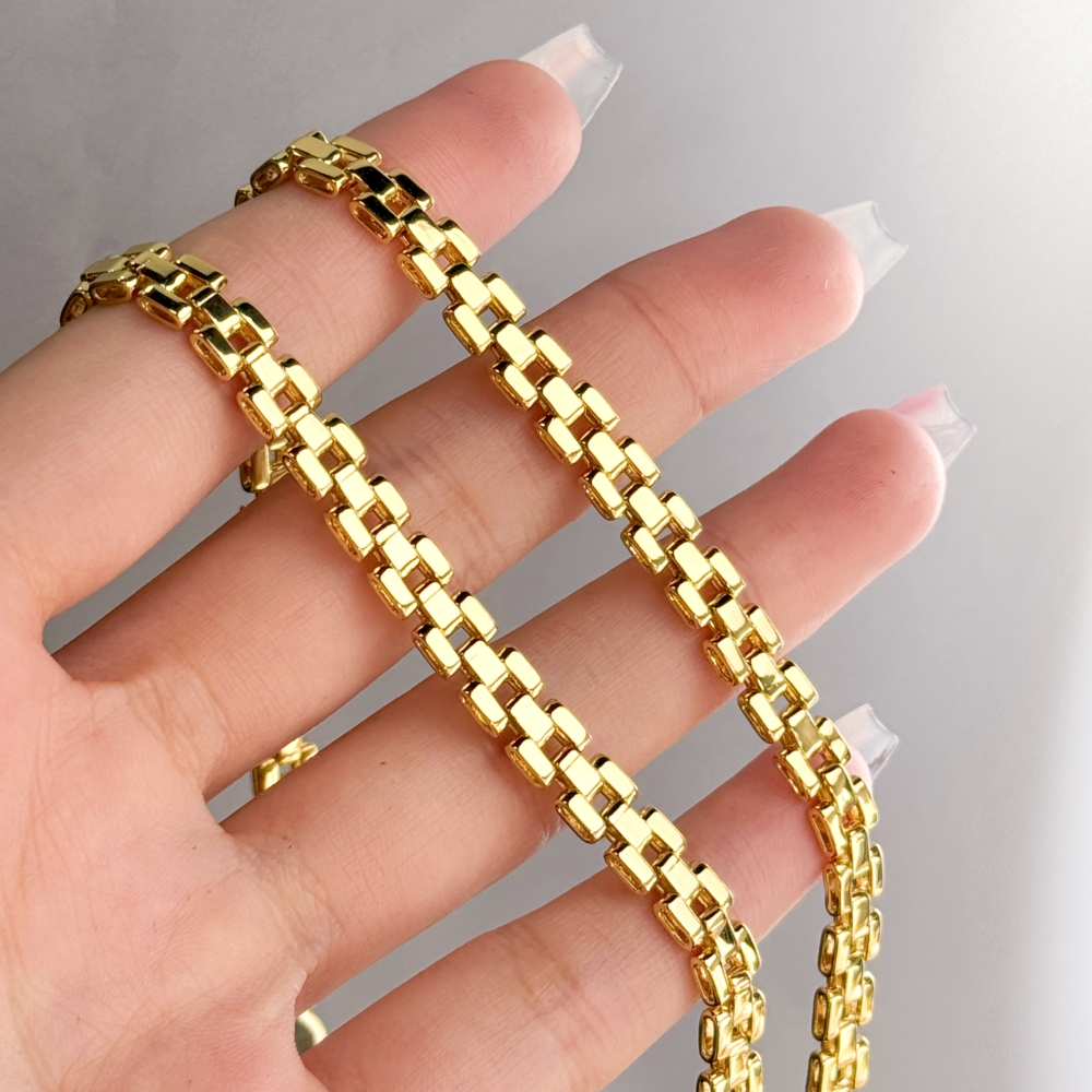 Rx Chain Custom Double Plate Heart Name Necklace