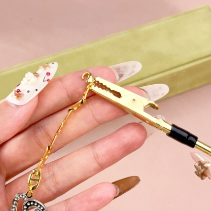 Stainless Steel Bracelet Wearing Helping Clip Jewelry Tool 