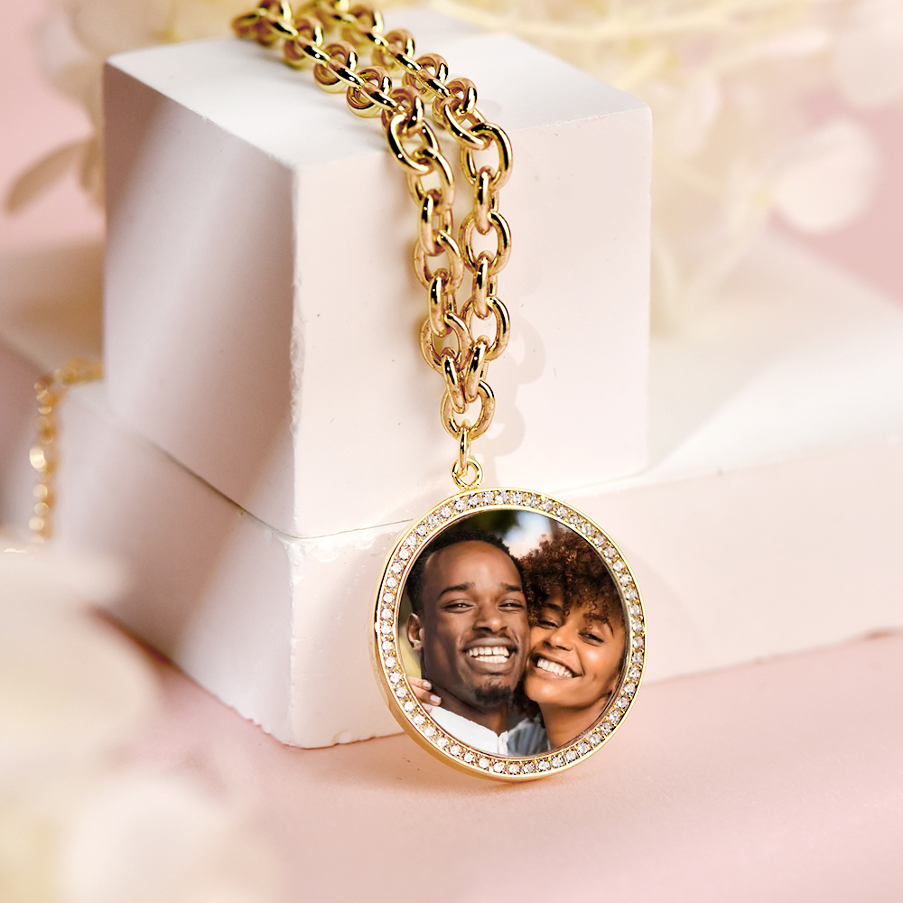 Hip Hop Link Chain Picture Bracelet Custom Photo Bracelet