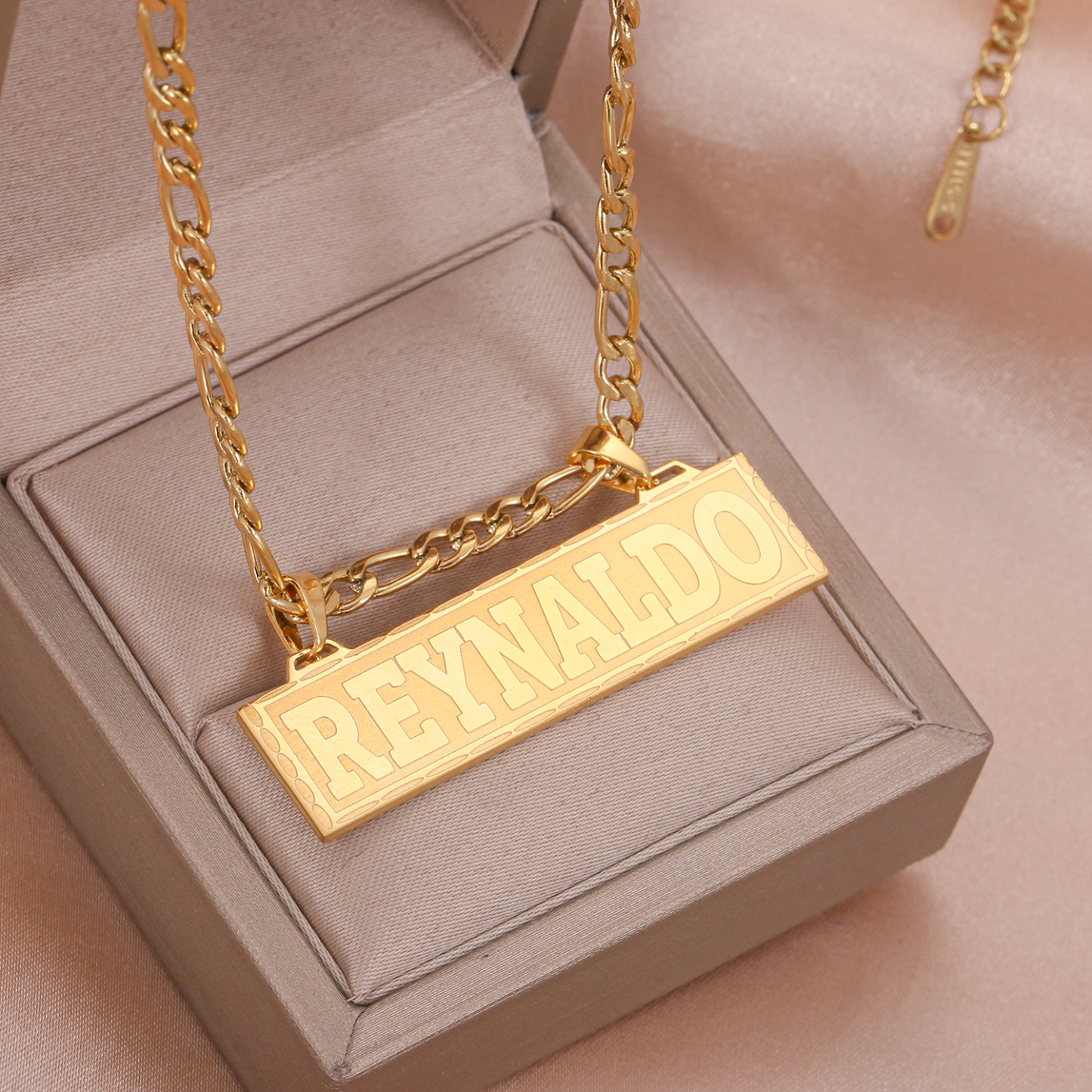 Gold Plated Bar Necklaces Custom Name Necklace