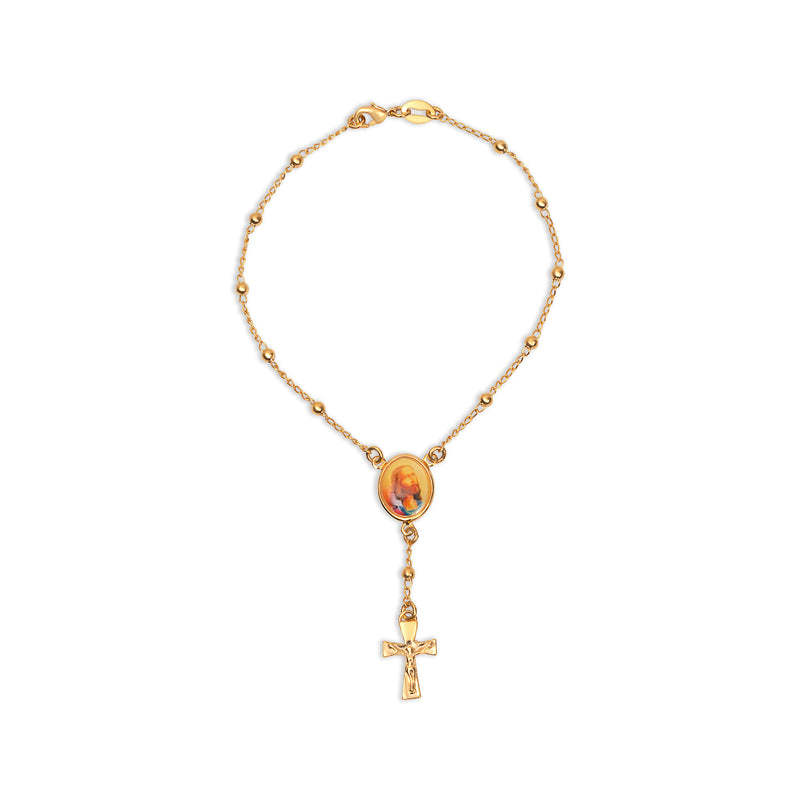 The Christo Rosary Bracelet Cross Pendant Bracelet
