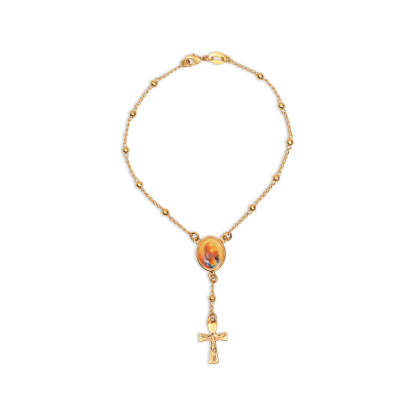 The Christo Rosary Bracelet Cross Pendant Bracelet