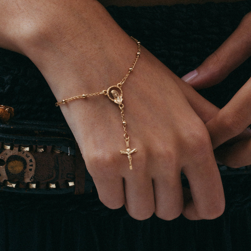 The Fatima Rosary Bracelet Cross Pendant Bracelet