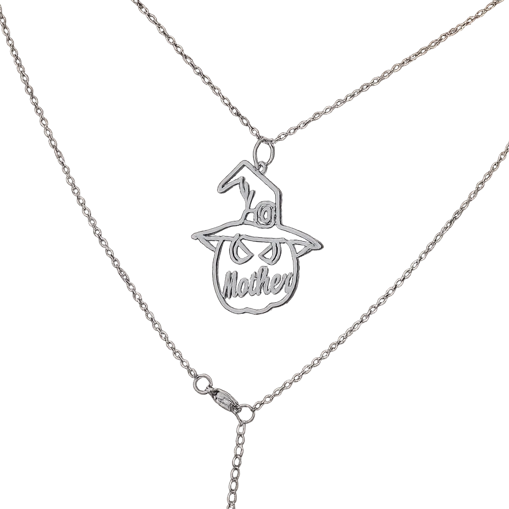 Halloween Personalized Pumpkin Pendant Nameplate Necklace