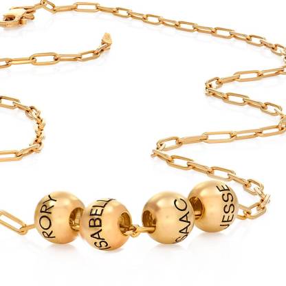 The Balance Bead Necklace Personalized Name Necklace