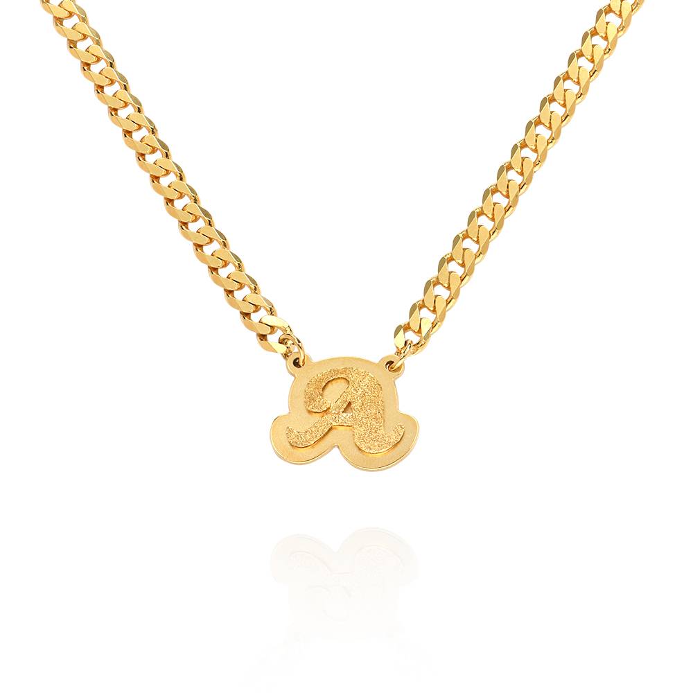 Personalized Double Plated Name Initials Necklace 