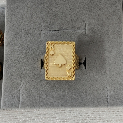 King of Spades Playing Card Ring