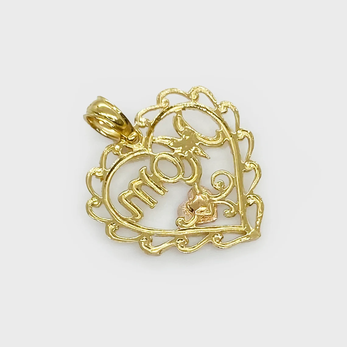 Classic Heart Pendant Rose Gold Mom Necklace Gifts For Mother