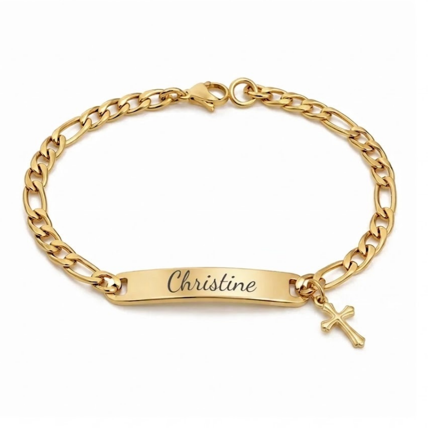Personalized Clover Projection Photo Bracelet Custom Hidden Picture Bracelet