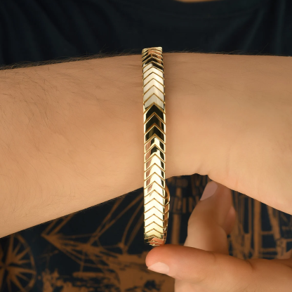 Stainless Steel Arrow Head Snakeback Men Bracelet