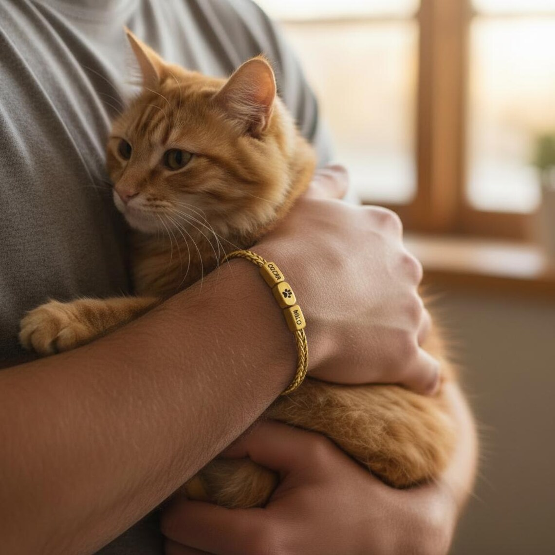 Personalized Pet Engraved Name Bracelet Dog & Cat Jewelry
